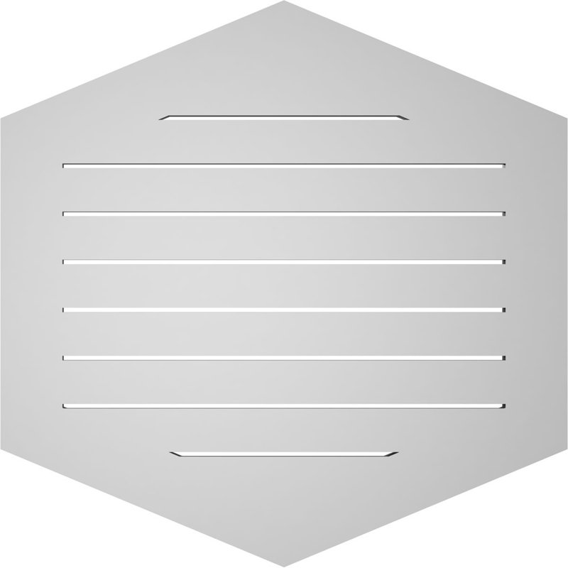 Pente verticale verticale en uréthane 5 pi, H 1 po x l 32 po x L 32 po
