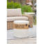 Cosipouf 45cm Wide Round Chevron Pouf Ottoman-112500917
