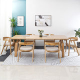 4 - Person Burlywood Rectangular Solid Wood Tabletop Dining Table Set