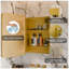 Pharmacie à cadre en métal durable avec miroir et tablettes réglables pour le rangement et la commodité de la salle de bain