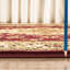Tapis rouge en polypropylène rouge 10 po X 3 avec médaillon élégant pour un style durable dans n'importe quelle pièce