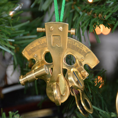 5'' Metal Nautical Holiday Shaped Ornament