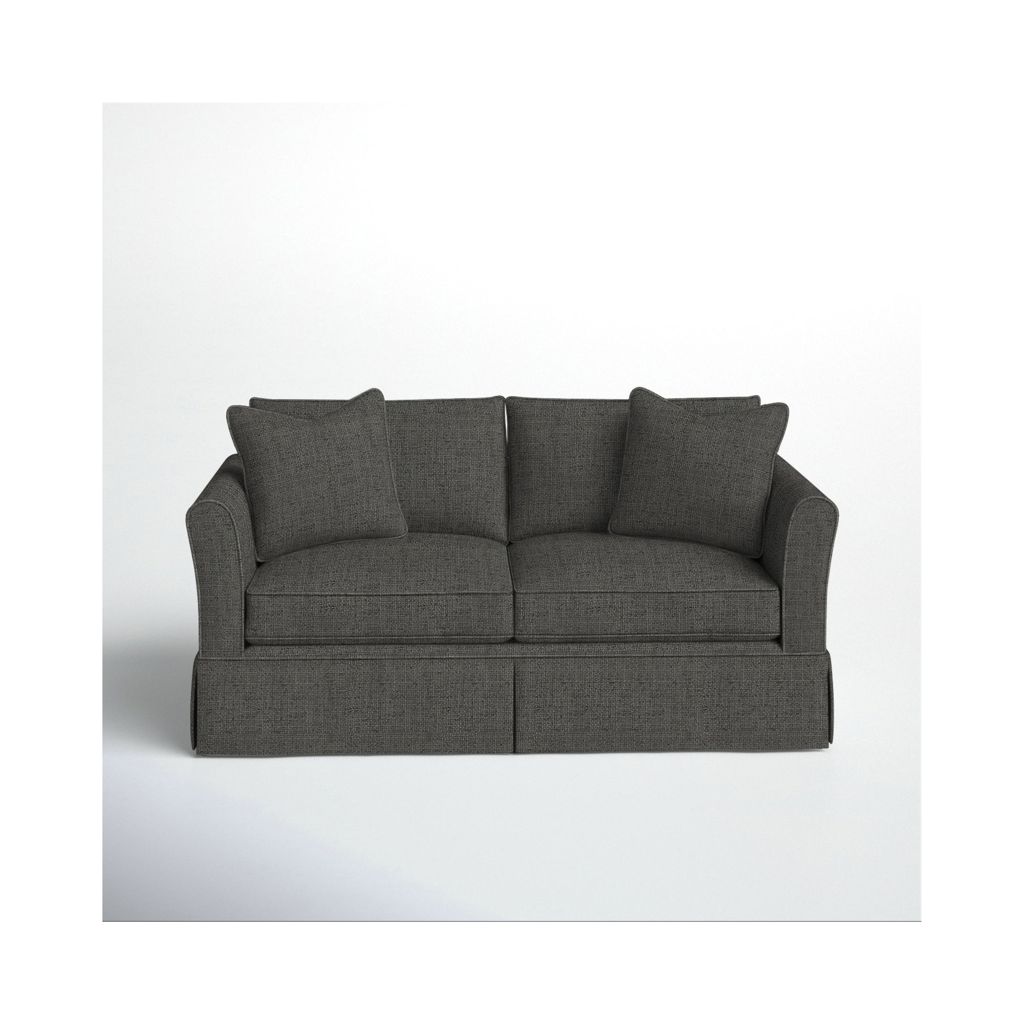 Shelby 60'' Upholstered Sleeper Sofa, Zula Charcoal