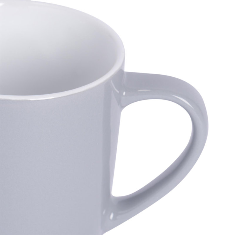 Argon Tableware - Coloured Coffee Mugs, Grey