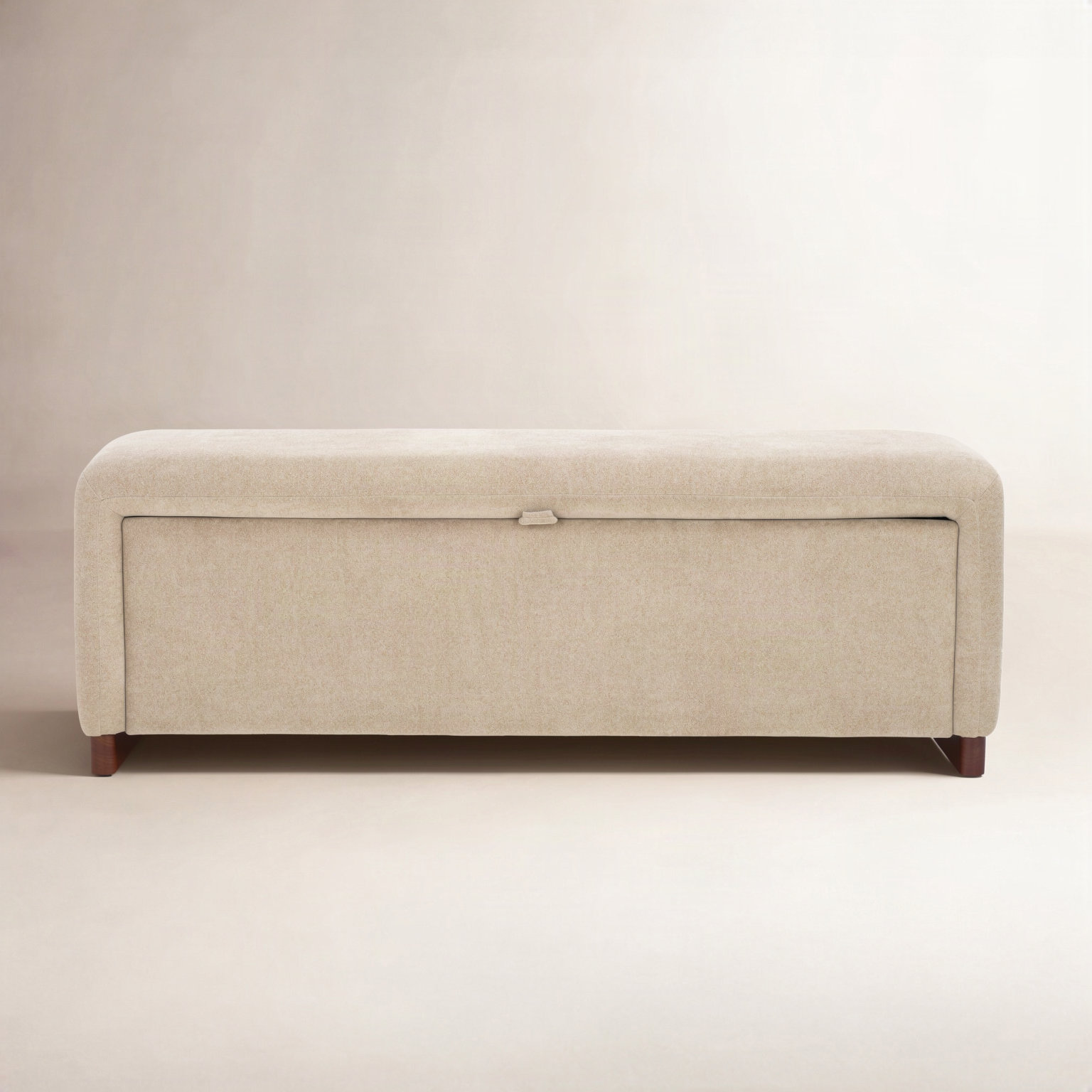 51" Linen Entryway Bench, Sand