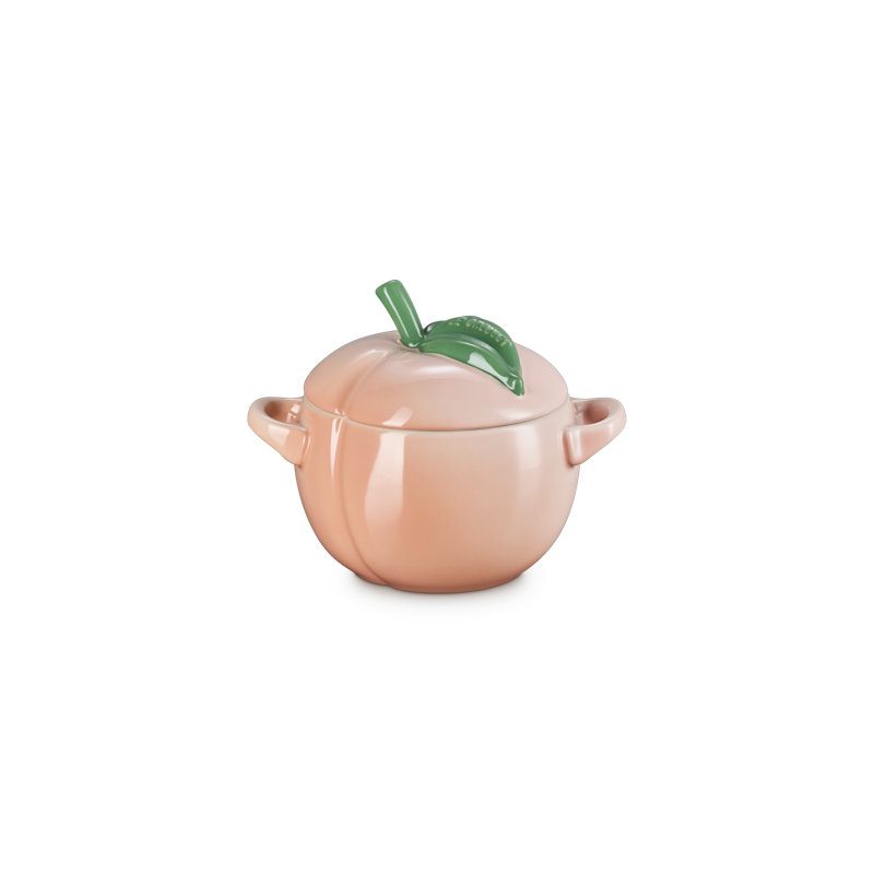 Le Creuset Stoneware Peach Mini Cocotte, 16 Oz. - Peche