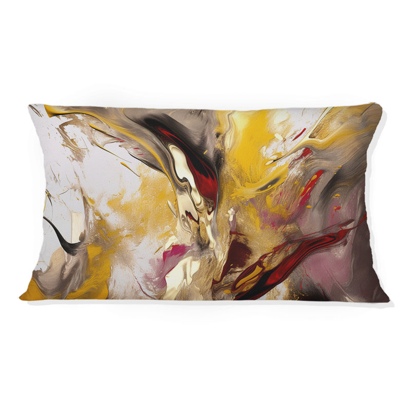Restless Adagio Of Soul Abstract Expressionism II - Peinture abstraite imprimée, coussin décoratif