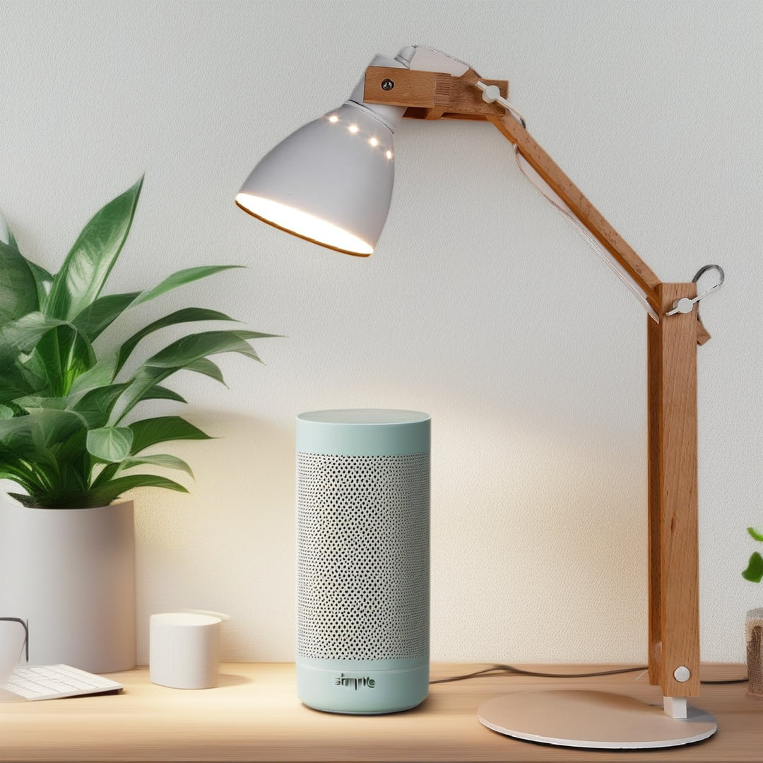 Skillern LED Desk Lamps, Eye-Caring Swing Arm Table Lamp Symple Stuff Base 