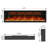 Mattalyn Powder Coated Electric Fireplace Insert with 5120 BTU-1043681949