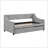 Elegant Daybed With Trundle, Tufted Upholstery, And Copper Nailhead Arms For Versatile Use-1915307793-1915307794