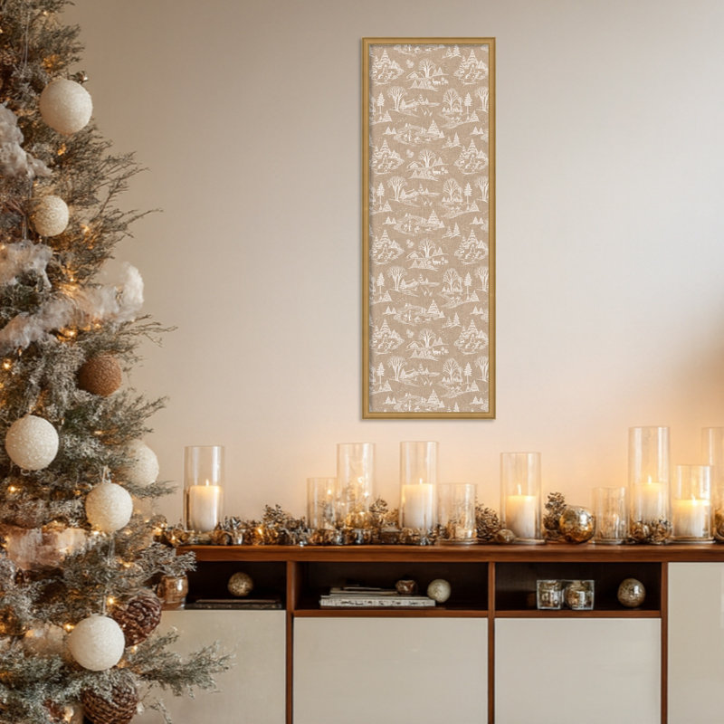 Structure murale encadrée en tissu blanc avec tableau blanc Wonderland, H 37 po x l 13 po