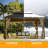 Hardtop Gazebo Outdoor Aluminum Gazebos Grill With Galvanized Steel Double Canopy For Patios Deck Backyard,Curtains&Netting-123826884-123826878