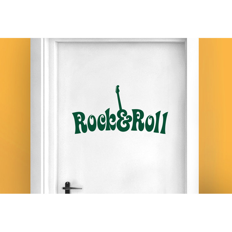 Entertainment Wall Decal, Dark Green