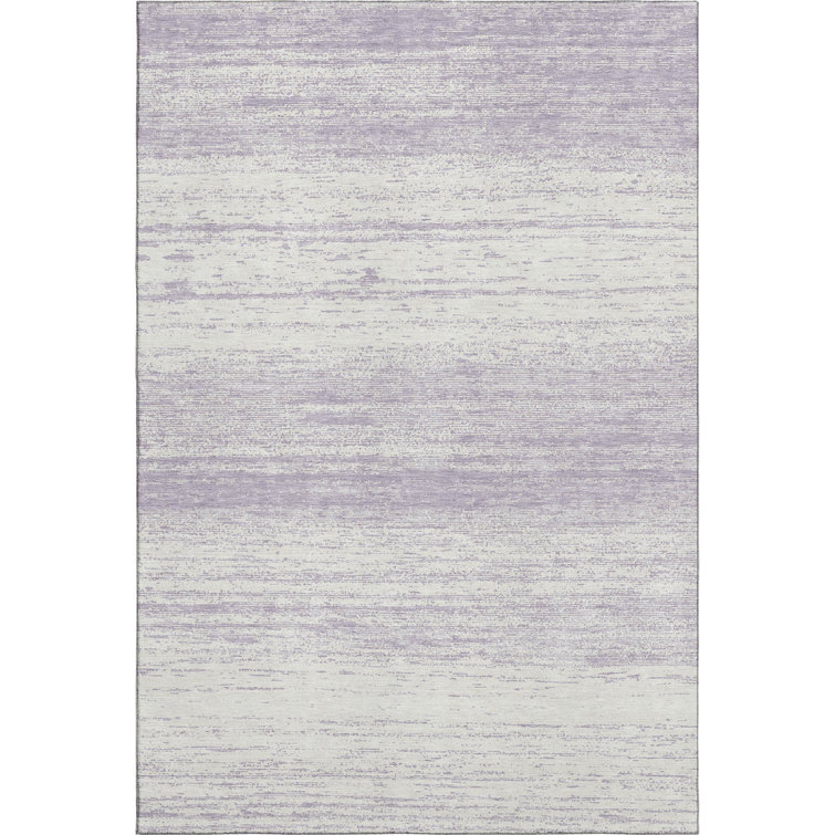 Premium Machine Washable Prisco Lavender Rug