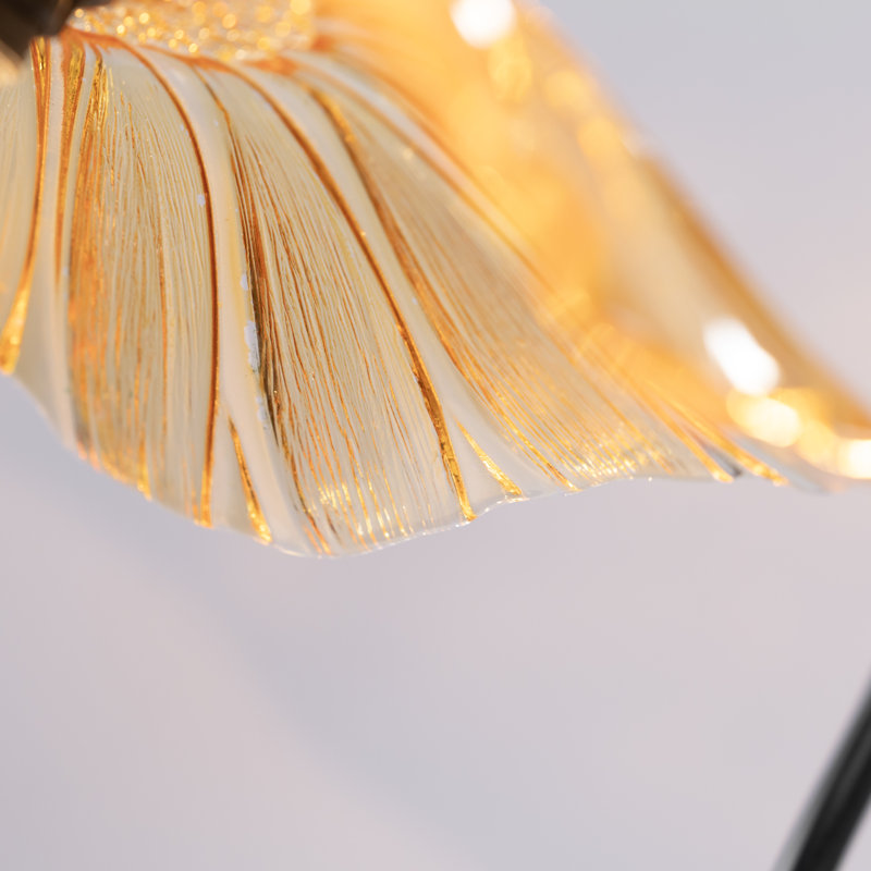 Base de lampe de bureau 17,75 po H, Orange