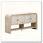 console avec lattes en bois tissé-141388353
