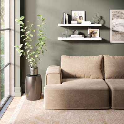 Tablettes flottantes 36 "pour mur Miami, longues tablettes murales en bois Miami