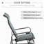 Fauteuil coulissant pour la cour arrière - matériaux, 28,57 po Largeur, bascule grise haute, robuste