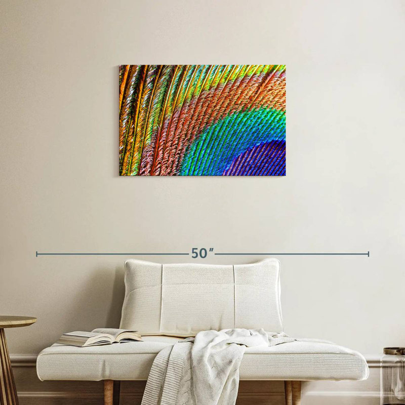Brampt Abstract Peacock Feather, 20" H x 30" W