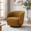 Fauteuil d'appoint pivotant rembourré Caysey Boucle-127862356