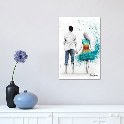 Ocean Sunset Love by Ashvin Harrison - Print on Canvas