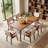 Mid-Century Modern Faux Leather Upholstered Dining Arm Chairs Set of 4, Wood Frame Side Chairs for Dining Room, Kitchen and Living Room-442372199-447999985