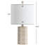 Lampe de table beige 18,5 po Ursina