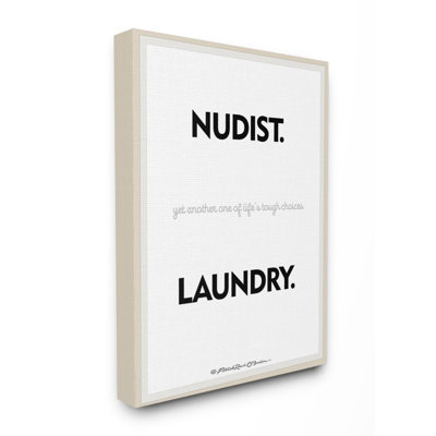 " Nudist Or Laundry Funny Word " by Patrick Reid O'Brien