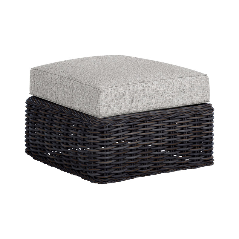 Repose-pieds Soho, Welt, Noir, Caramel tweed