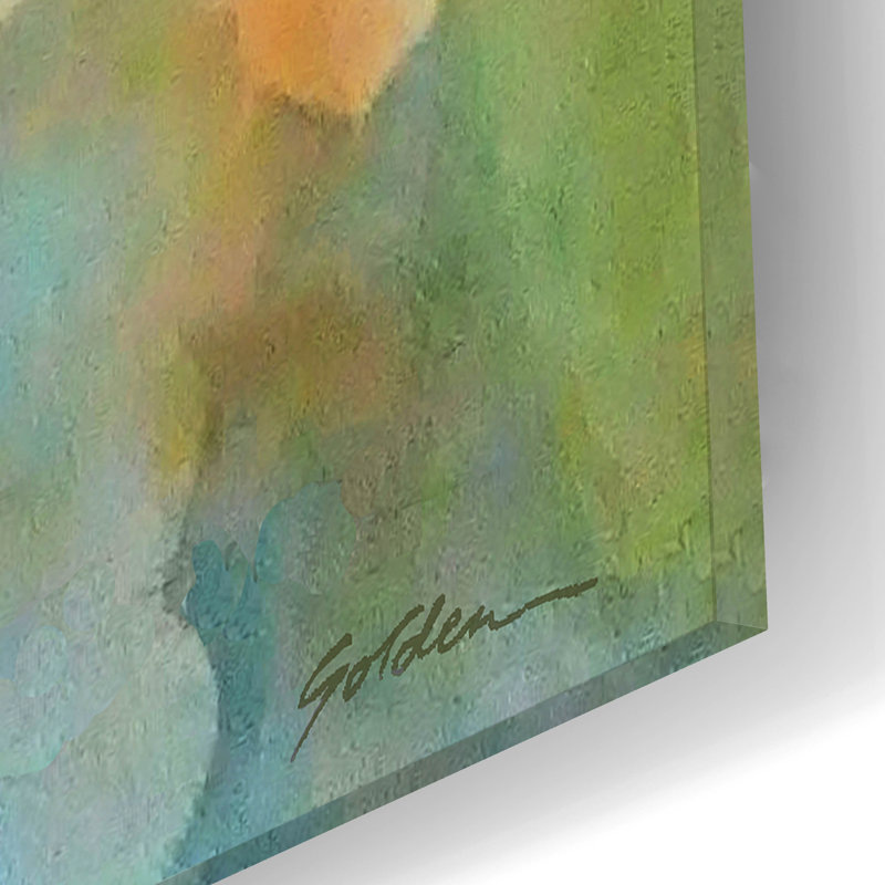 «Orange Poppy Reverie» par Sheila Golden, H 12 po x l 12 po x P 0,13 po