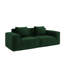 Canapé-lit modulaire convertible, velours côtelé doux, éponge haute densité, tissu respirant luxueux pour deux personnes, canapé-lit confortable, configuration des sièges flexibles