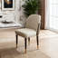 Chaise de salle à manger moderne en cuir PU Roka avec pieds en métal requis