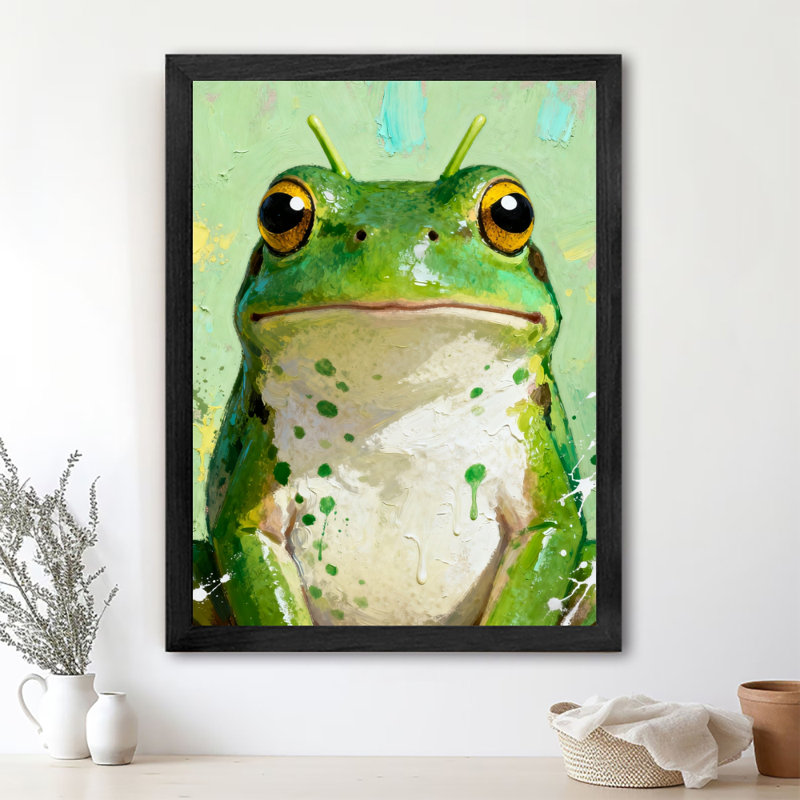 Reproduction d'art encadrée noire rétro, H 11 po x l 9 po