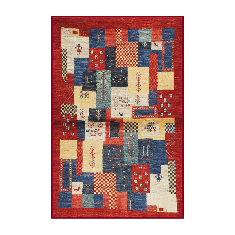 Tapis beige/brun/gris contemporain, Rectangle 7 pi x 10 pi