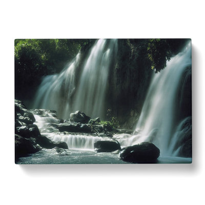 Striking Waterfall - Wrapped Canvas