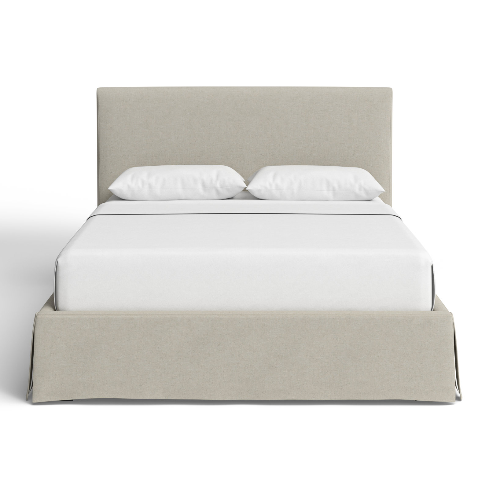 Daliya Wingback Bed, Queen, Oatmeal