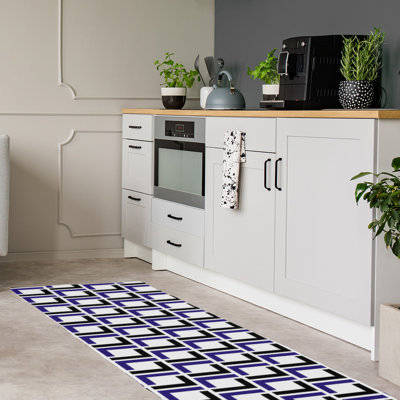 Tapis de couloir blanc