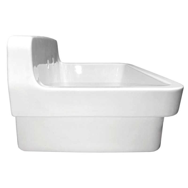 Ceramic 30" L x 22" W Farmhouse Kitchen Sink