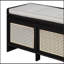 Banc de rangement avec tiroirs en rotin et bouton amovible-1845214515