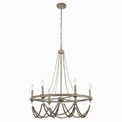 Kadon Dimmable Wagon Wheel Chandelier