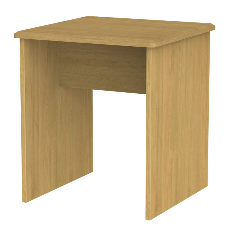 Fully Assembled Daryl Side Table, Modern Oak