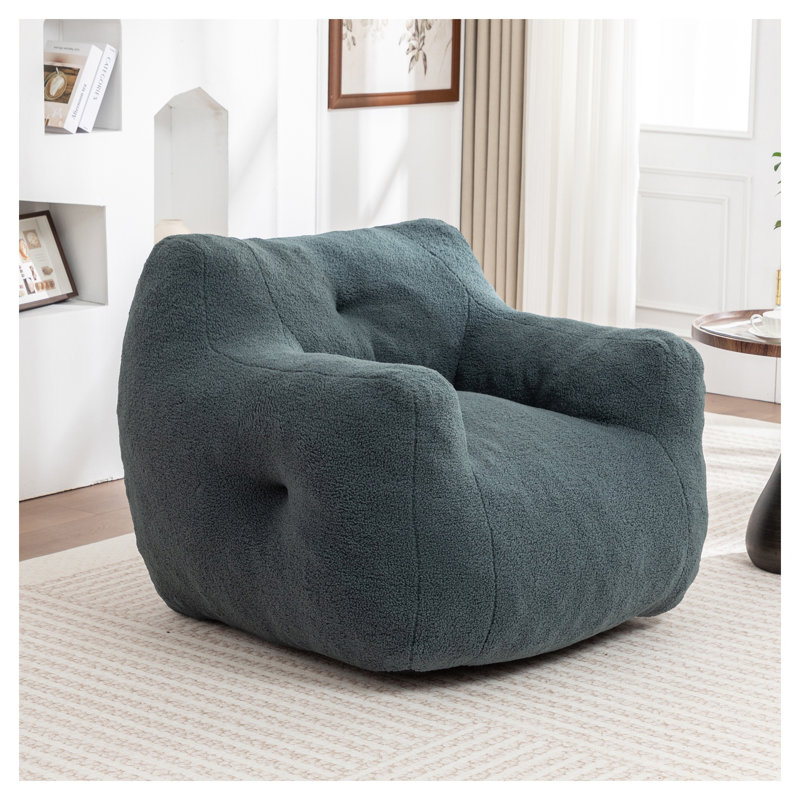 Fauteuil poire en tissu Teddy