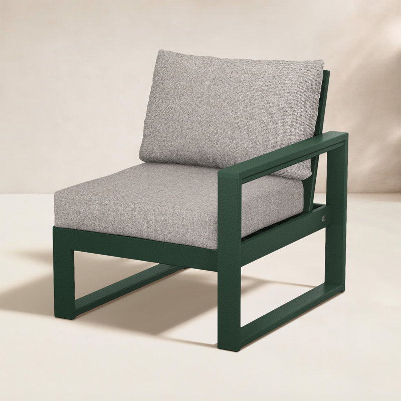 Méridienne d'extérieur POLYWOOD, Revolution® tweed patiné, Vert