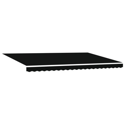17 Stories Polyester Cover Retractable Patio Awning