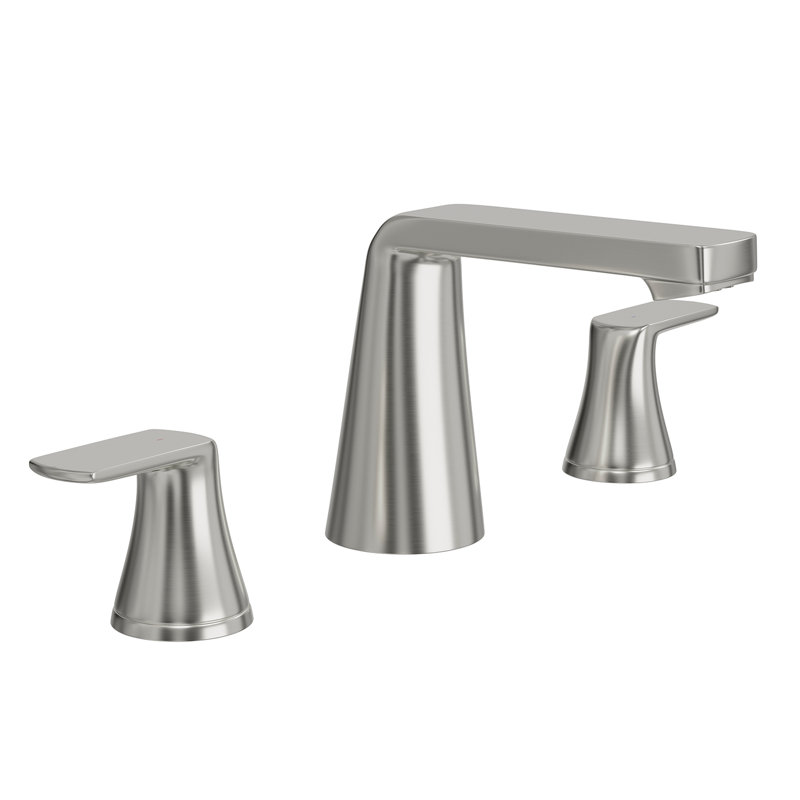 Widespread 2-handle Bathroom Faucet, Brushed Nickel