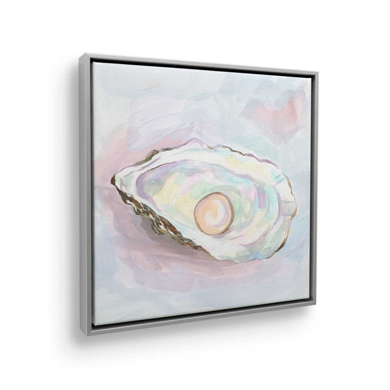 «Silent Opal I» par Melissa Wang, reproduction d'art sur toile, H 36 po x l 36 po, Argent argent