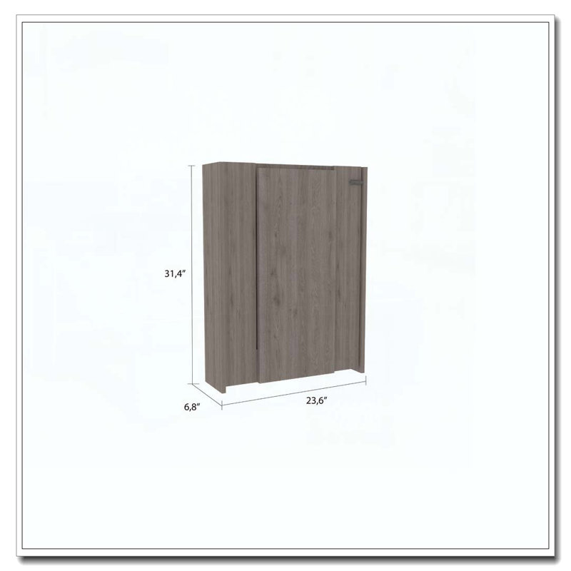 Bureau rectangulaire gris clair pliable