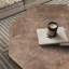 Table basse en bois octogonale rétro avec patchwork artisanal 30 pouces-255132016