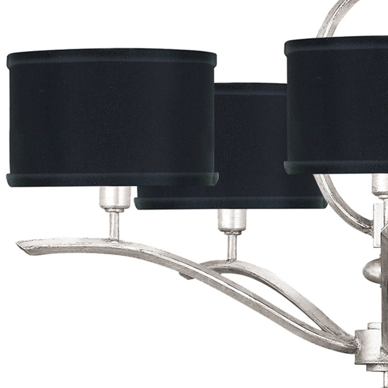 Allegretto 5 - Light Chandelier, Silver, Black