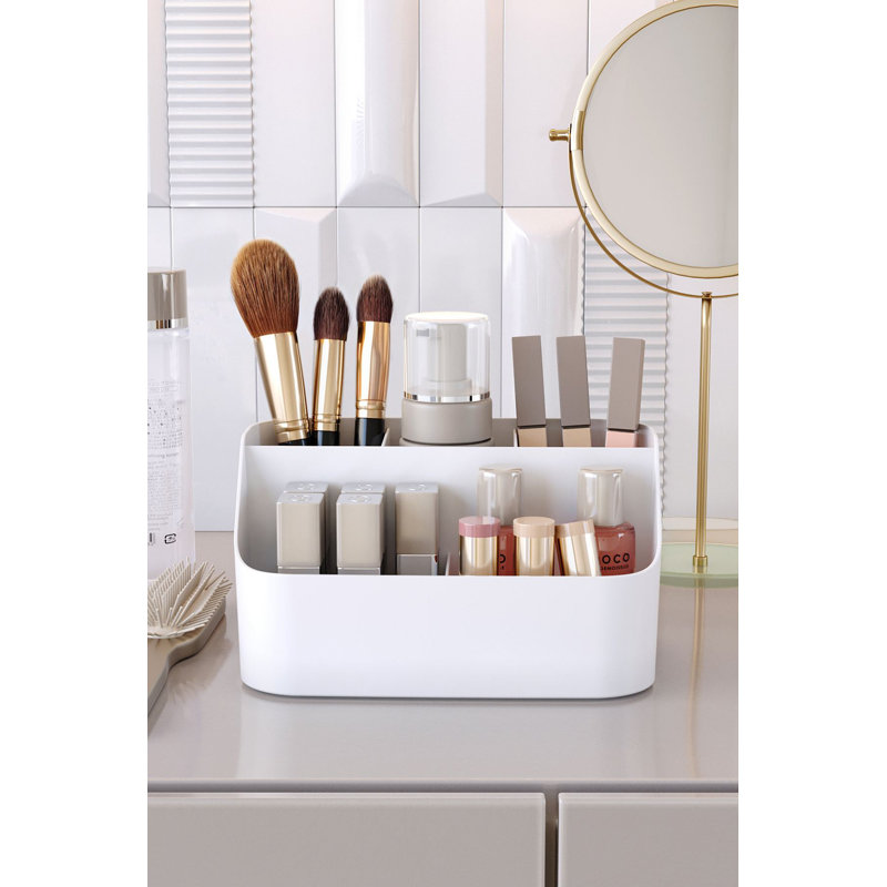 Organisateur de maquillage, Blanc